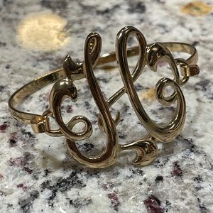 BRACELETS • “H” Initial Bangle